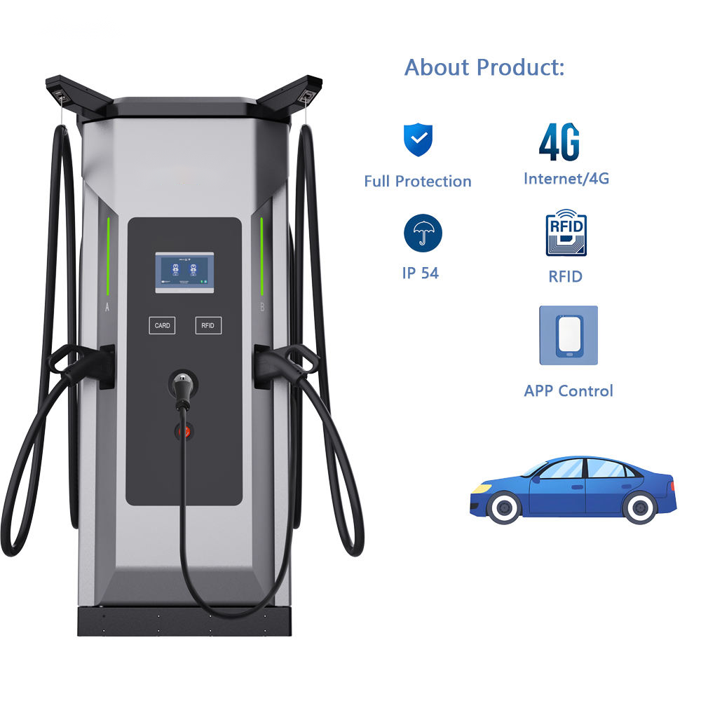 120kW 160kW DC OCPP Fast Car EV Charger Station New Energy Charging Pile with CCS CHAdeMO GBT Dual Guns Floor-Mounted Charging Piles
