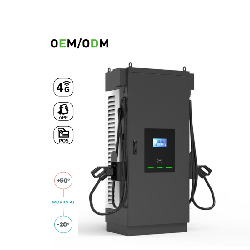 Commercial Floor Mounted EV Charging DC 120kW 180kW GBT CSS2 Dual Gun EV Fast Charger OCPP1.6 FRID Card
