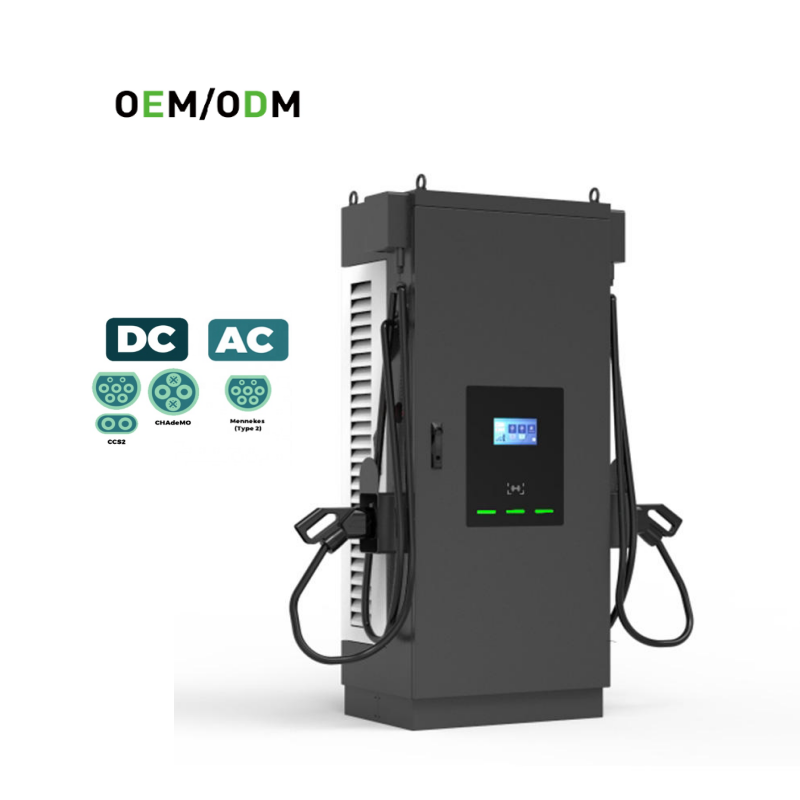 Commercial Floor Mounted EV Charging DC 120kW 180kW GBT CSS2 Dual Gun EV Fast Charger OCPP1.6 FRID Card