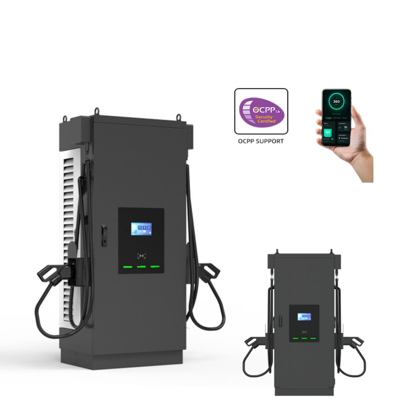 Commercial Floor Mounted EV Charging DC 120kW 180kW GBT CSS2 Dual Gun EV Fast Charger OCPP1.6 FRID Card