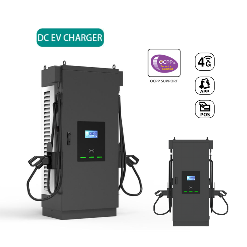 Commercial Floor Mounted EV Charging DC 120kW 180kW GBT CSS2 Dual Gun EV Fast Charger OCPP1.6 FRID Card