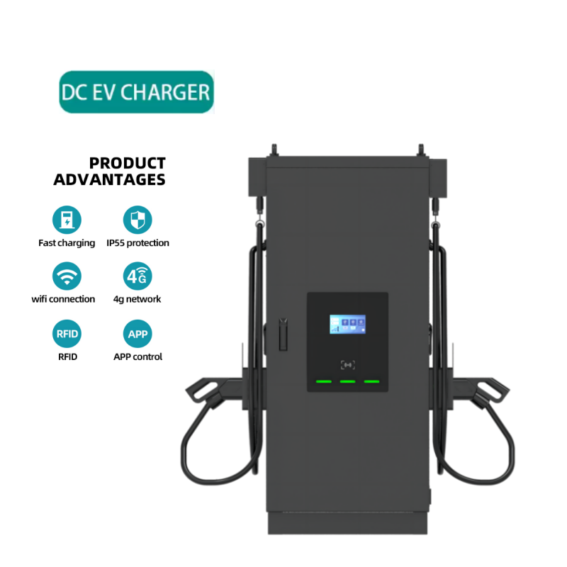 Commercial Floor Mounted EV Charging DC 120kW 180kW GBT CSS2 Dual Gun EV Fast Charger OCPP1.6 FRID Card