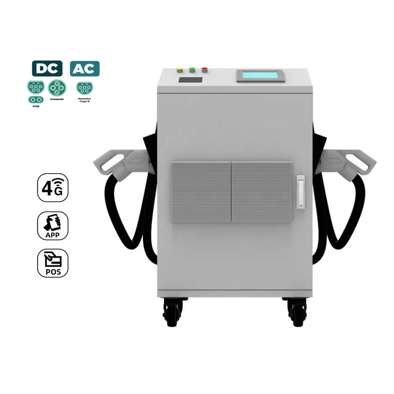 Portable Dual Gun DC EV Charger | 40KW-80KW | Mobile Charging Station