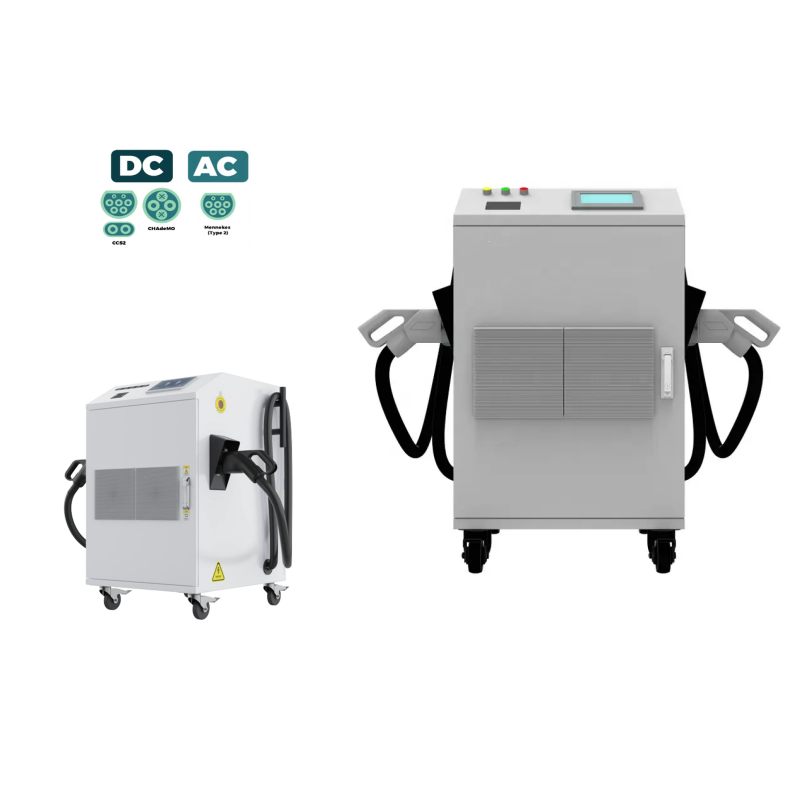Portable Dual Gun DC EV Charger | 40KW-80KW | Mobile Charging Station