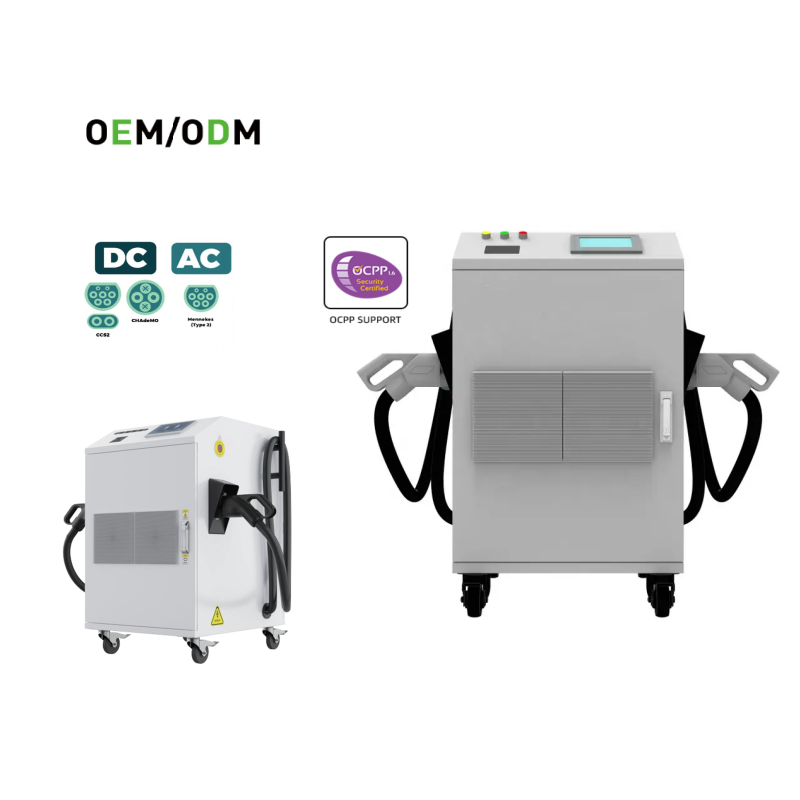 Portable Dual Gun DC EV Charger | 40KW-80KW | Mobile Charging Station