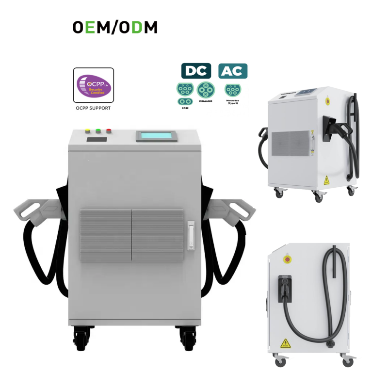Portable Dual Gun DC EV Charger | 40KW-80KW | Mobile Charging Station
