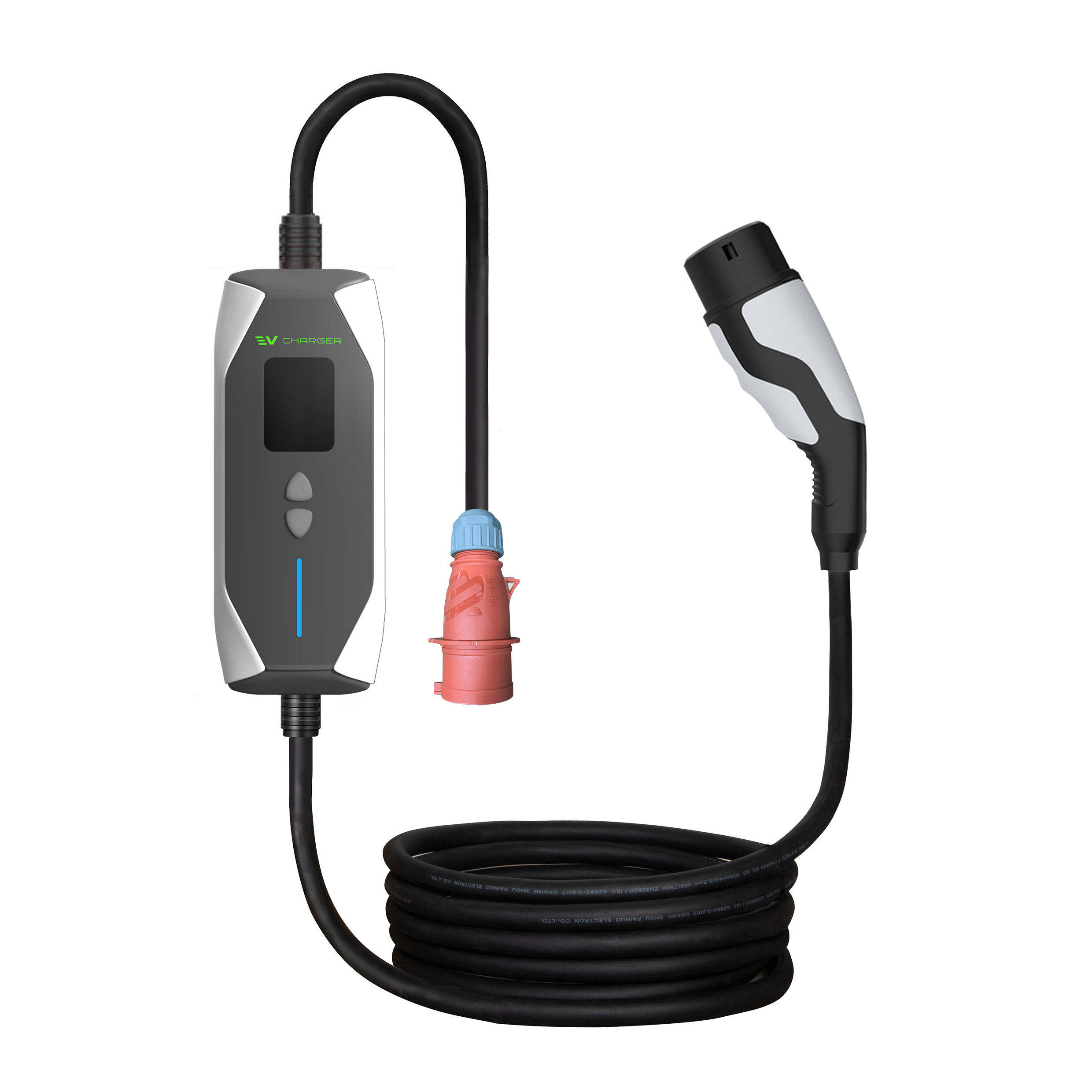 DXB3 Portable EV Charger (CCS2) | 3.5KW (Single-Phase) / 7KW (Three-Phase)