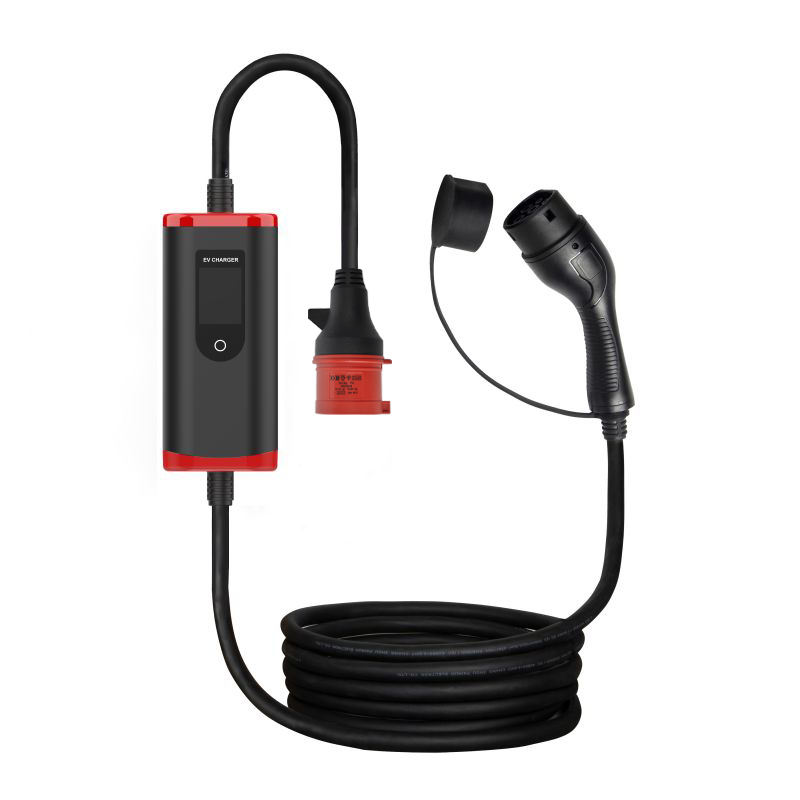 Wholesale Electric Car 16a 32a 3.5kw 7kw Ev Charging Station Portable Ev Charger with Screen Adjustable