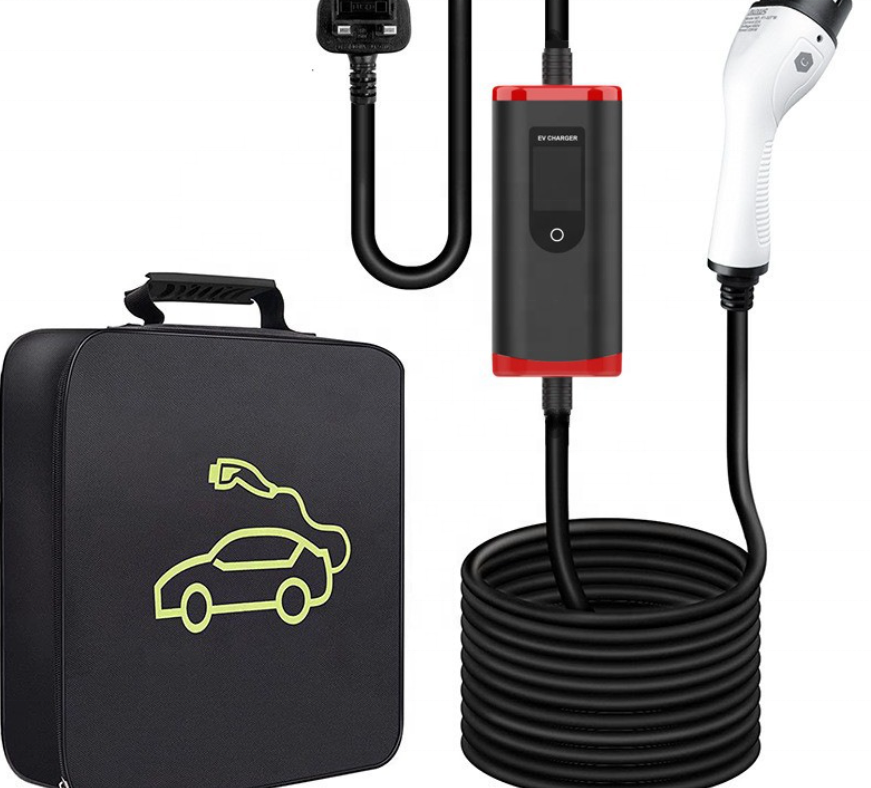 Wholesale Electric Car 16a 32a 3.5kw 7kw Ev Charging Station Portable Ev Charger with Screen Adjustable