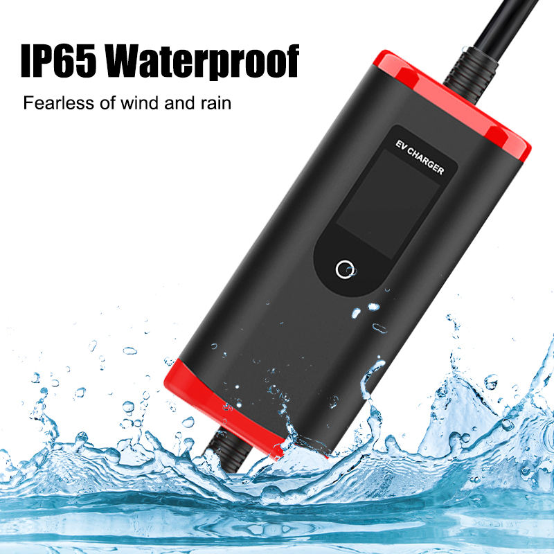 Wholesale Electric Car 16a 32a 3.5kw 7kw Ev Charging Station Portable Ev Charger with Screen Adjustable