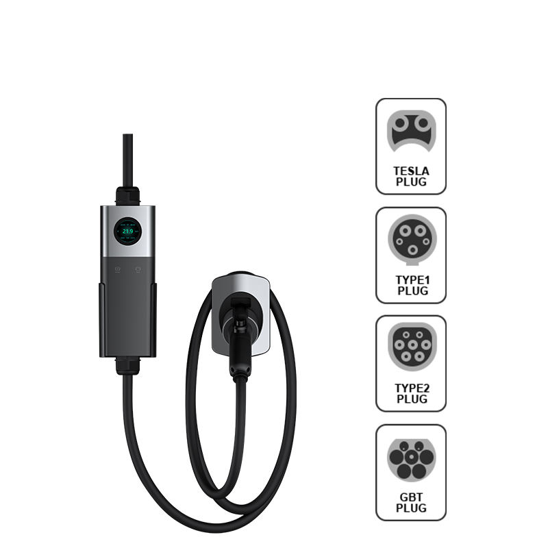 Customizable Level 2 Portable EV Charging Station with WiFi & App | 7kW-22kW