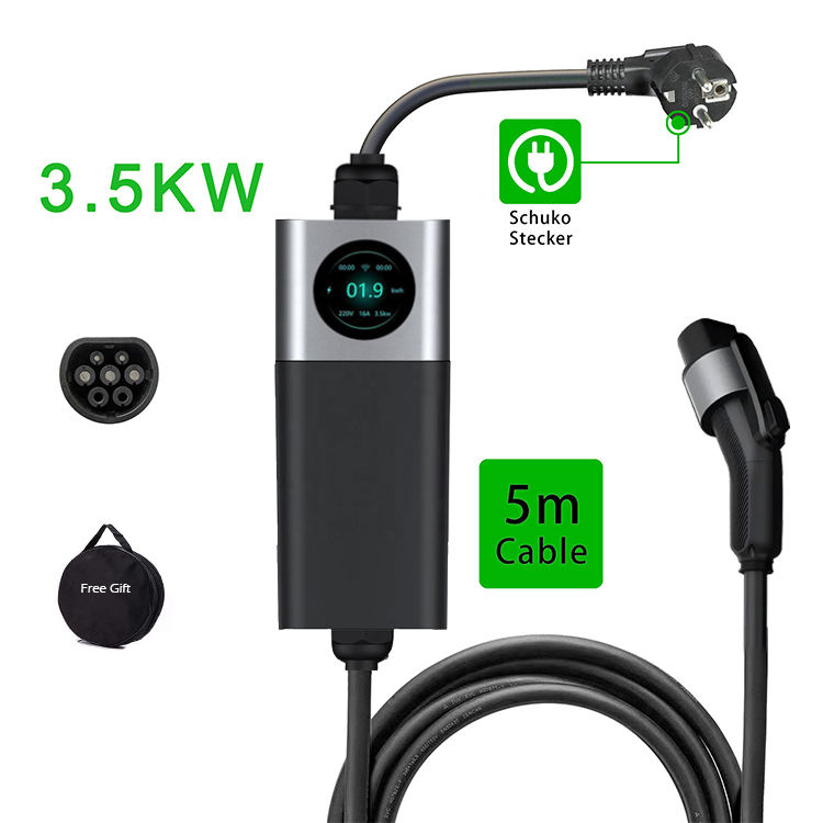Customizable Level 2 Portable EV Charging Station with WiFi & App | 7kW-22kW