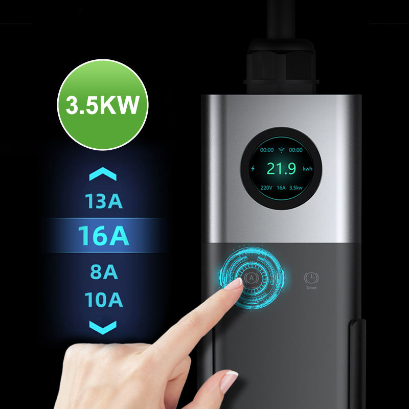 Customizable Level 2 Portable EV Charging Station with WiFi & App | 7kW-22kW