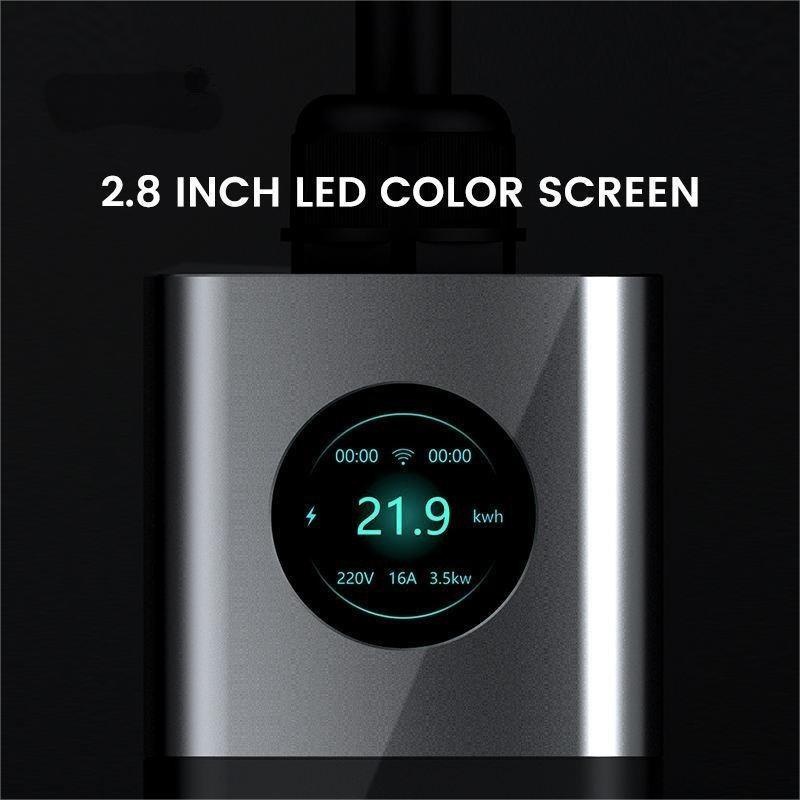 Customizable Level 2 Portable EV Charging Station with WiFi & App | 7kW-22kW