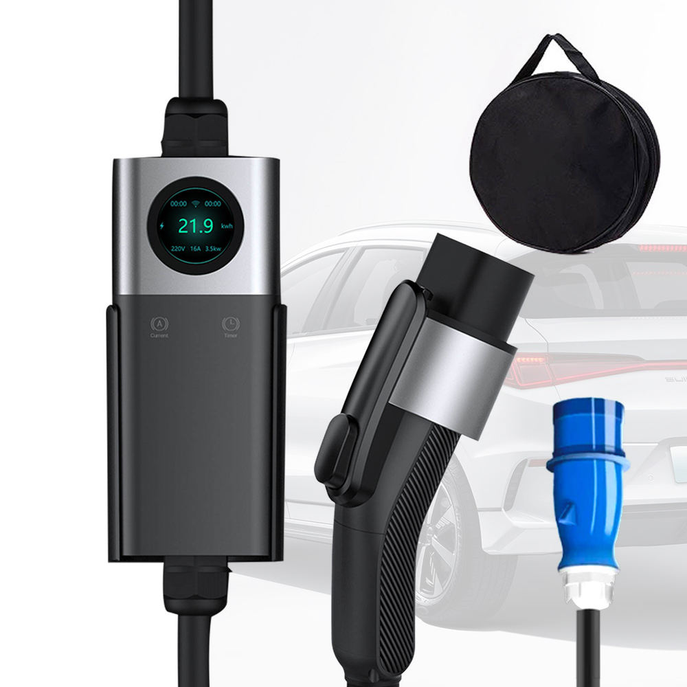 Customizable Level 2 Portable EV Charging Station with WiFi & App | 7kW-22kW