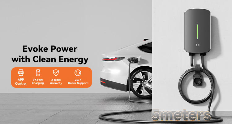 32A 3 Phase 7kW/22kW Portable EV Home Electric Car Charger New Condition Wall-Mounted Charging Station