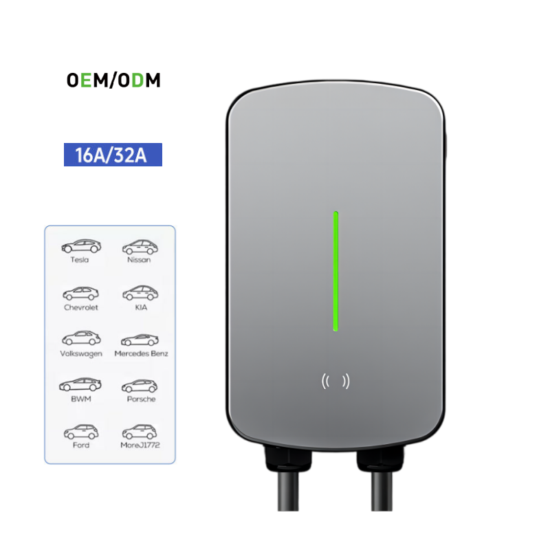32A 3 Phase 7kW/22kW Portable EV Home Electric Car Charger New Condition Wall-Mounted Charging Station