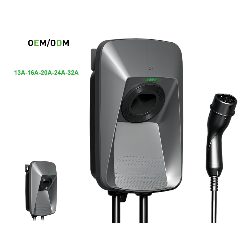 LED Status AC One Phase EV Charger CE TUV Approval 22 kW Portable 7.4kW EV Charging Station with Dynamic