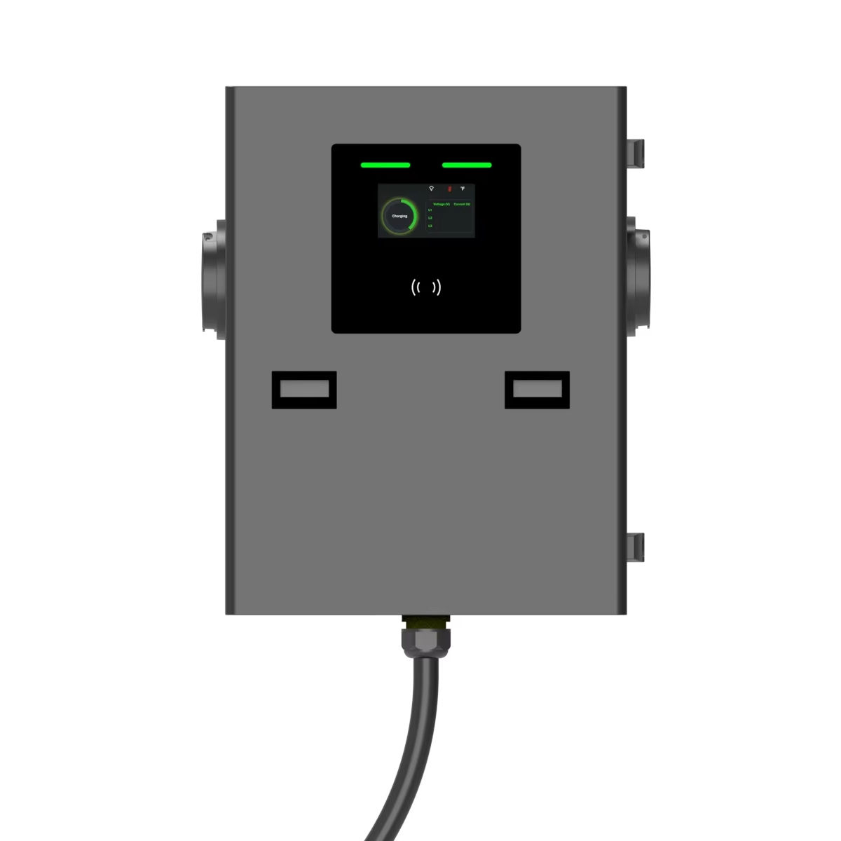 New OCPP2.0.1 AC EV Charger 14kW 22kW 44kW Wall-mounted Commercial EV Charger Station Type 2 Plug Fast Charging Socket