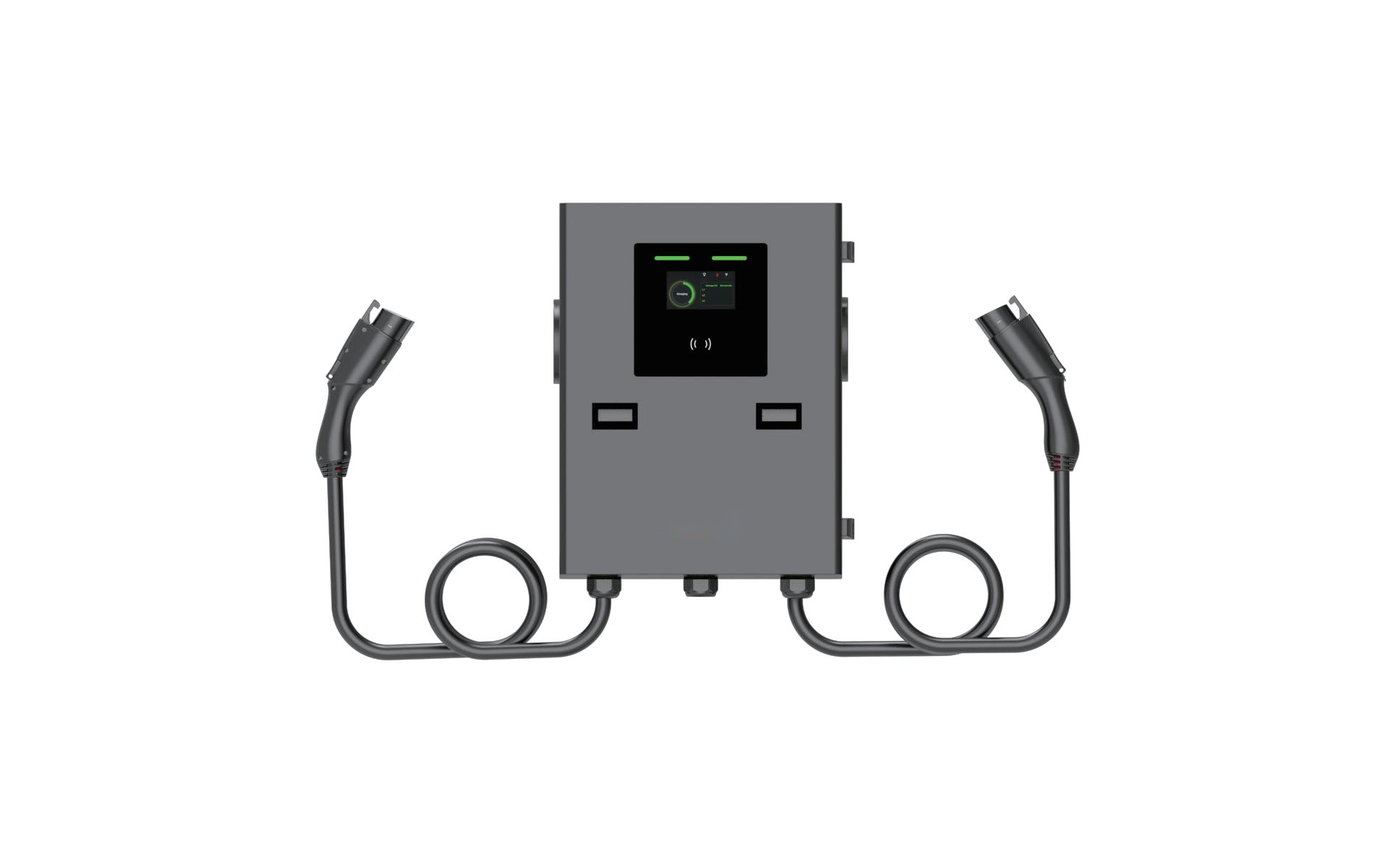 New OCPP2.0.1 AC EV Charger 14kW 22kW 44kW Wall-mounted Commercial EV Charger Station Type 2 Plug Fast Charging Socket
