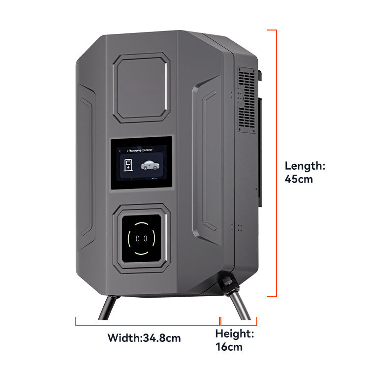 Wall-Mounted DC EV Charger | 20-40KW | CCS2 | App & OCPP 1.6