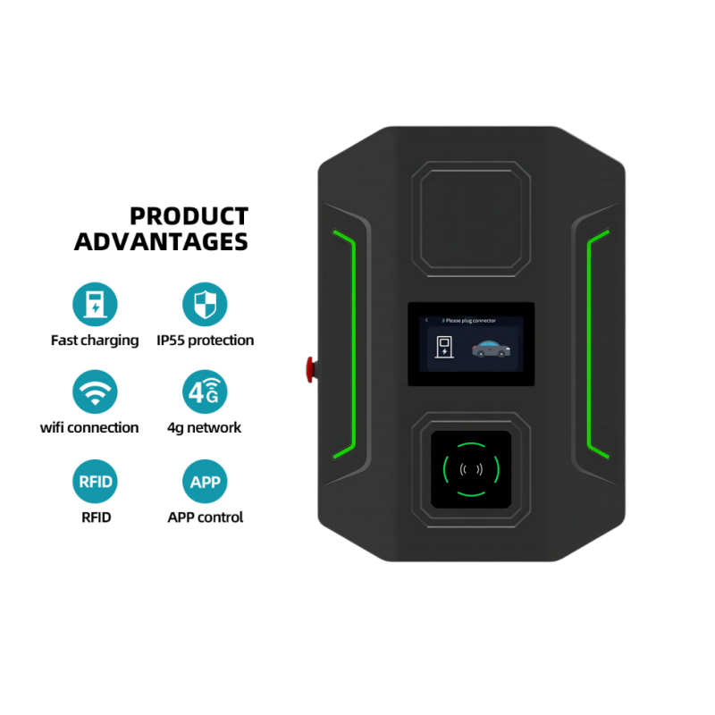 Wall-Mounted DC EV Charger | 20-40KW | CCS2 | App & OCPP 1.6