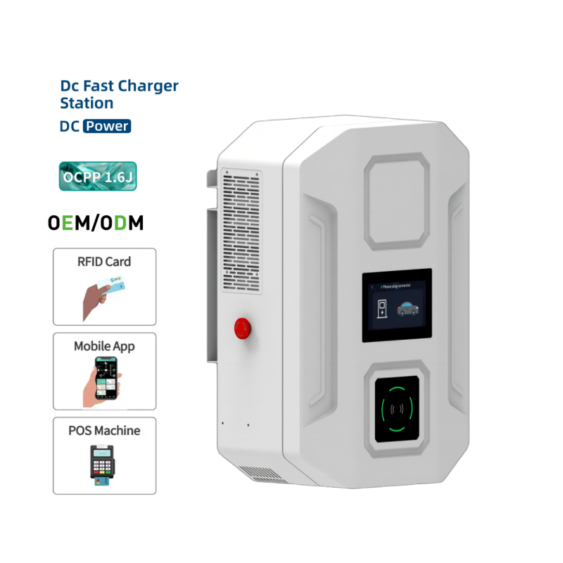 Wall-Mounted DC EV Charger | 20-40KW | CCS2 | App & OCPP 1.6