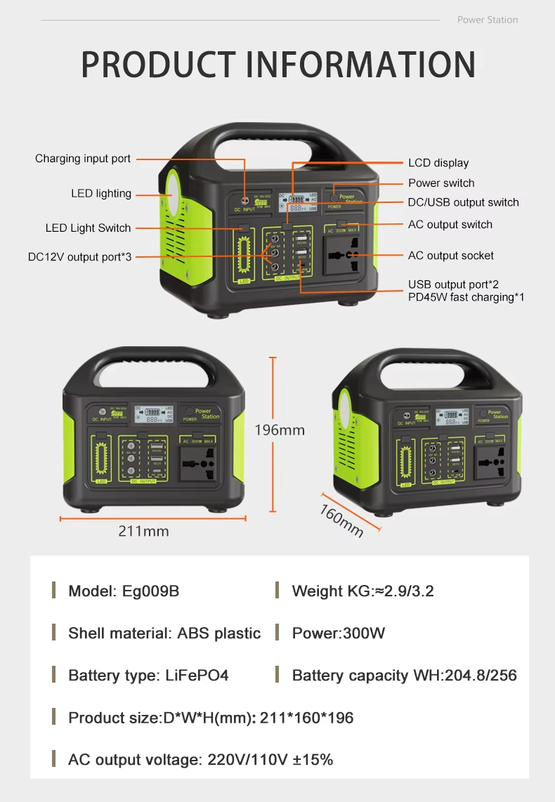 T-Eg -Portable 300W (Green)
