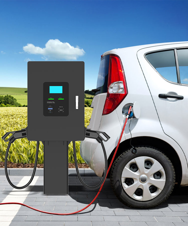 Commercial Fast Wall-Mounted Charger | 30-60KW | CCS2 Single Gun
