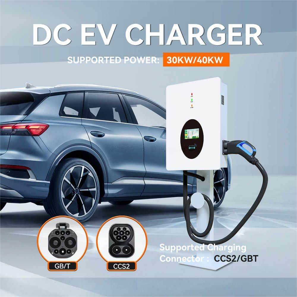 Wall-Mounted DC EV Charger | 30KW-40KW | GBT Interface & OCPP 1.6J
