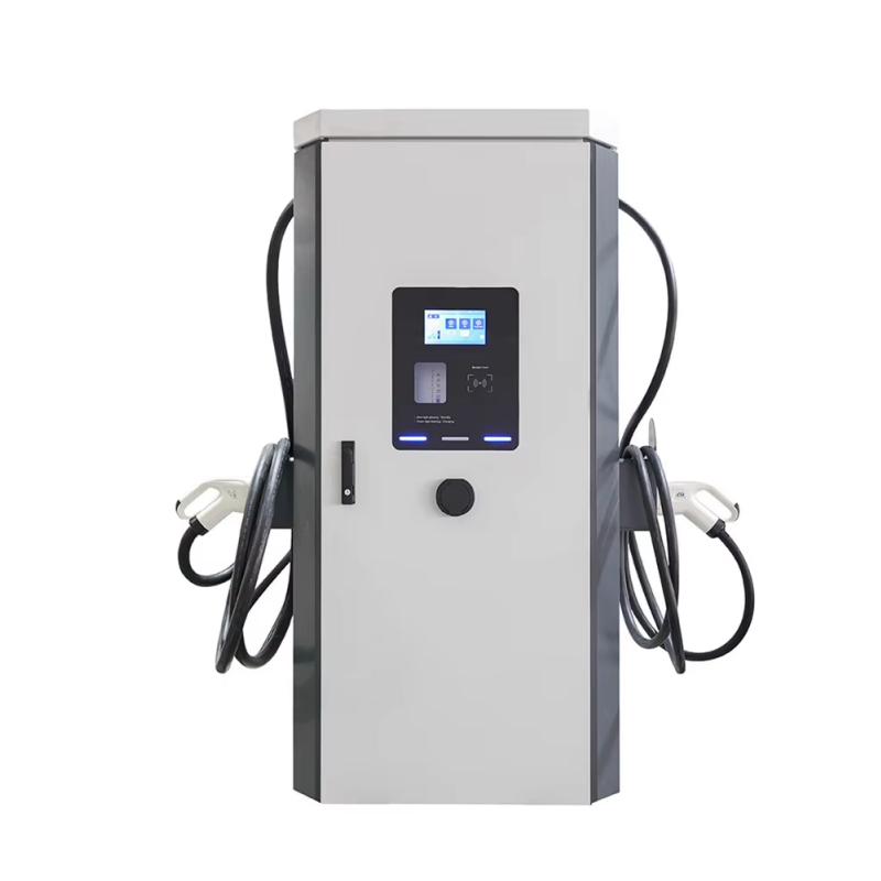 Commercial 80kW~300kW TUV Dual Mode Fast Charger System Dual Gun CCS2 Rapid EV Charging Stations With POS APP
