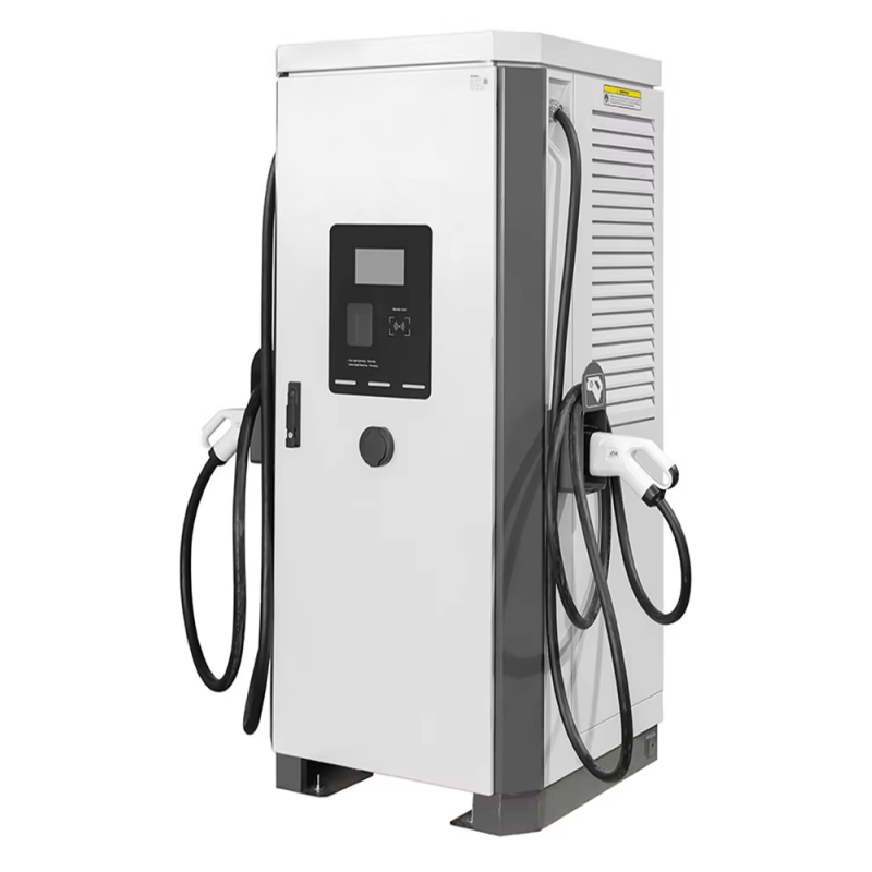 Commercial 80kW~300kW TUV Dual Mode Fast Charger System Dual Gun CCS2 Rapid EV Charging Stations With POS APP