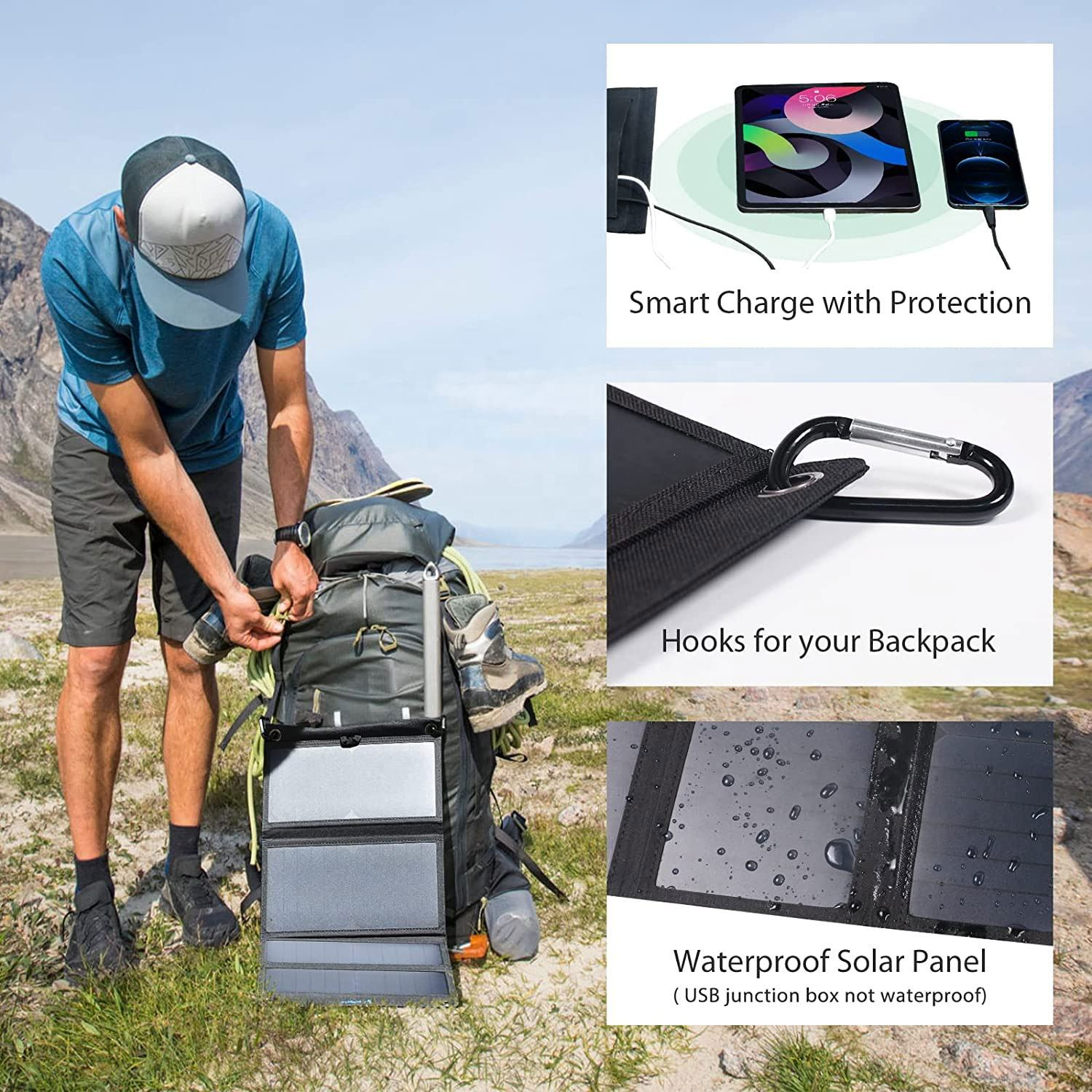 21W Portable Solar Charger