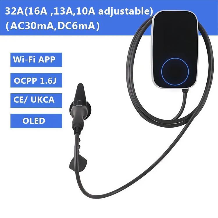 Portable Home Fast EV Charger | 7.4KW/22KW | Tuya App Control