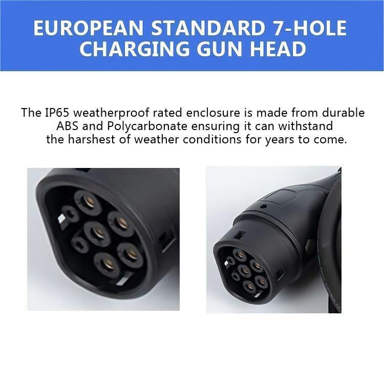 Portable Home Fast EV Charger | 7.4KW/22KW | Tuya App Control