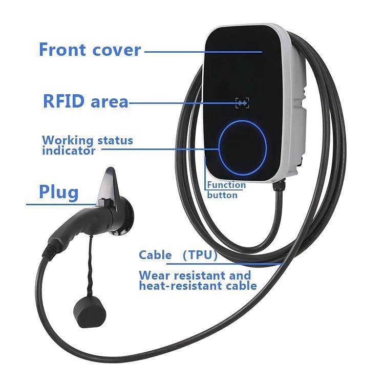 Portable Home Fast EV Charger | 7.4KW/22KW | Tuya App Control
