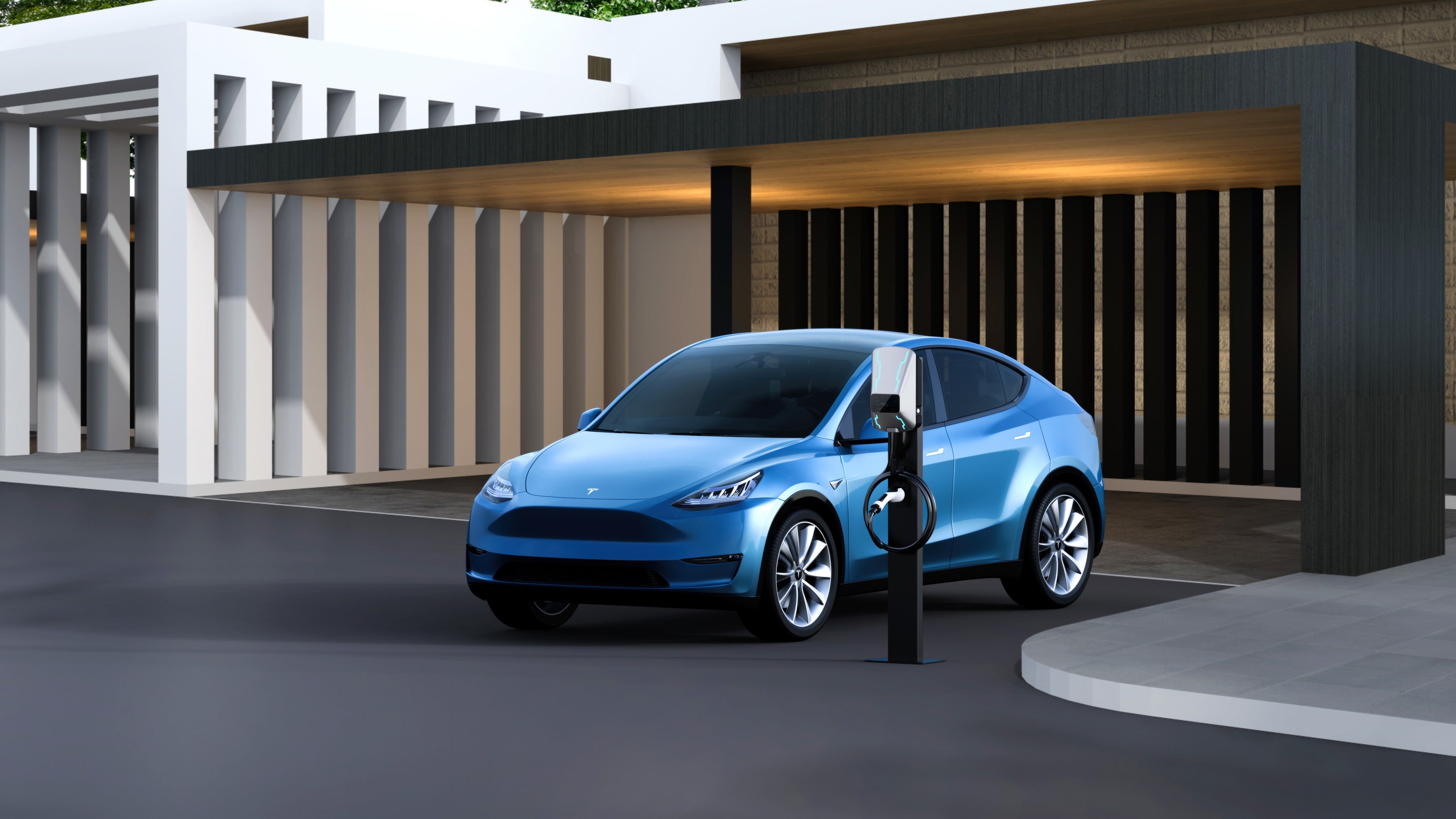 OEM Custom 32A Single Phase 7KW Intelligent Voice-Controlled Charging Station Wallbox Electric Vehicle Ev IP55 Safe Charger