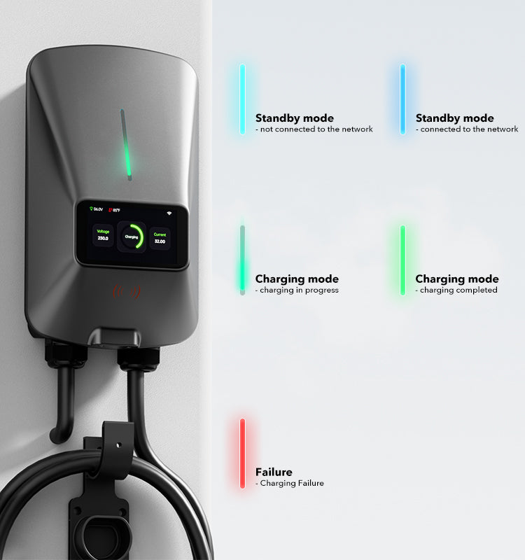 22KW Fast EV Charger with App, WiFi & Dynamic Load Balancing