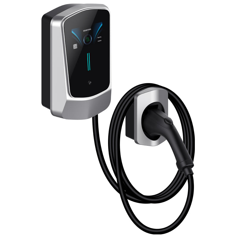 Wallbox EV Charger 7/11/22KW with 4.3" LCD | App, Card & Password Access