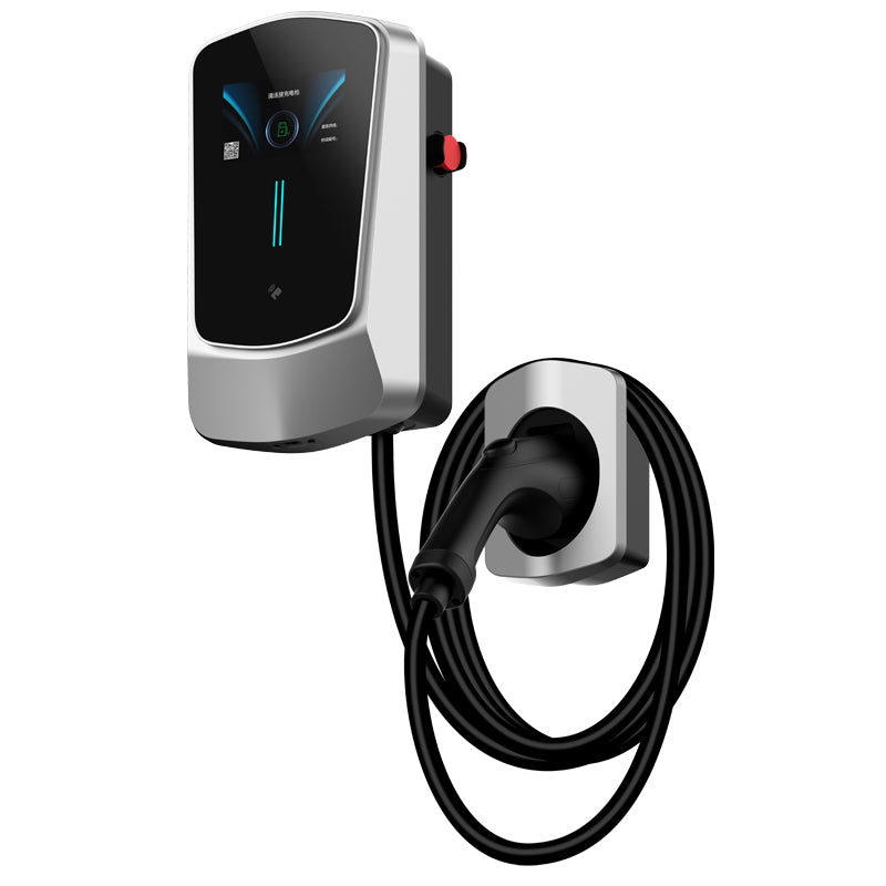 Wallbox EV Charger 7/11/22KW with 4.3" LCD | App, Card & Password Access