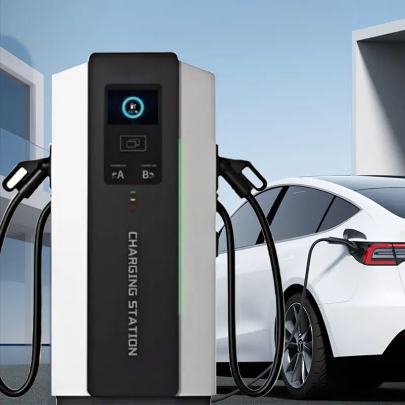 60-480kW Integrated Floor-Mounted DC EV Charging Station Dual Guns, Fast Charger for Commercial Use