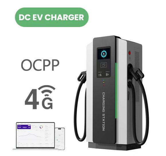 60-480kW Integrated Floor-Mounted DC EV Charging Station Dual Guns, Fast Charger for Commercial Use