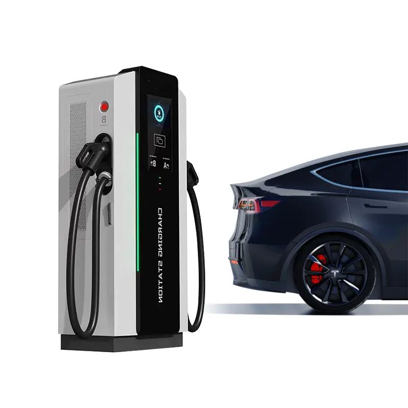 60-480kW Integrated Floor-Mounted DC EV Charging Station Dual Guns, Fast Charger for Commercial Use