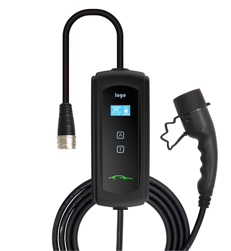 Portable EV Charger | 3.7KW / 7.4KW / 11KW / 22KW | CCS2 Type 1/2 Connector