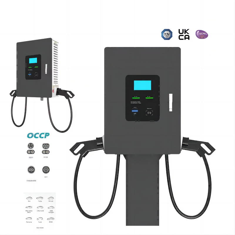 Commercial Fast Wall-Mounted Charger | 30-60KW | CCS2 Single Gun