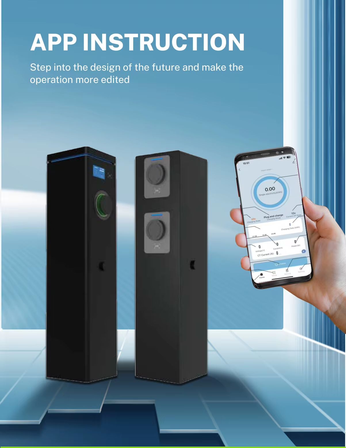 Dual EV Charger 7.4KW/22KW with Dynamic Load Balance | Type 2, 3-Phase