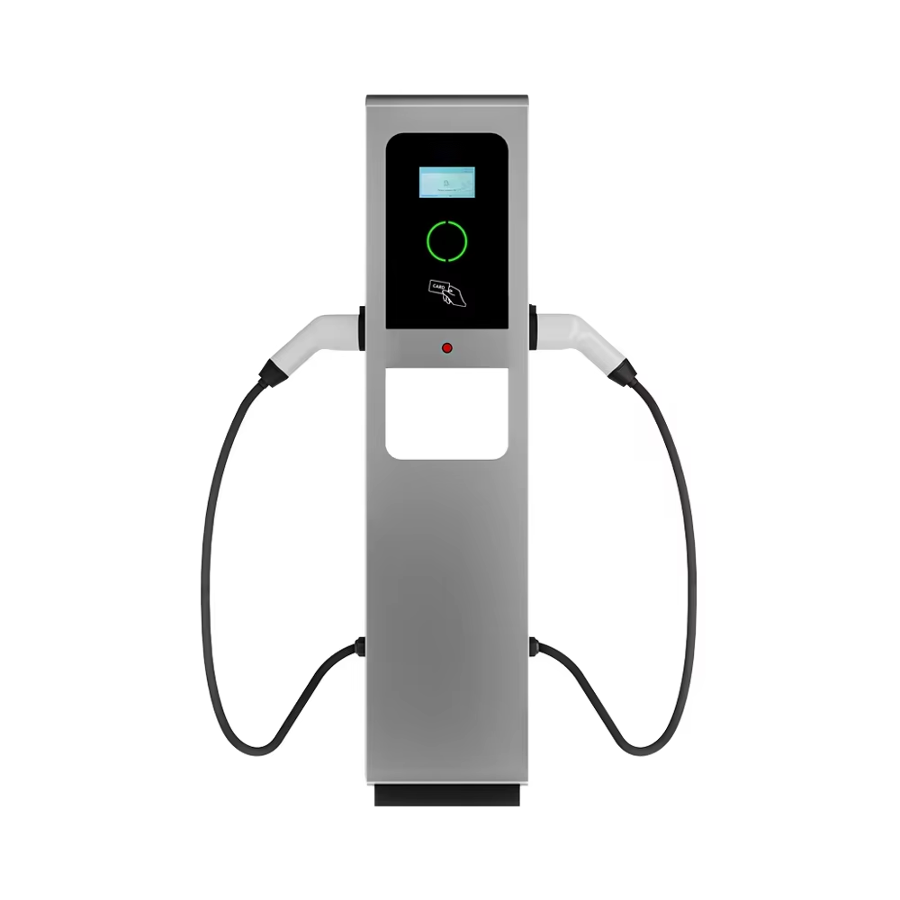 Dual Gun Floor Stand EV Charging Station | 2x7KW, 2x11KW, 2x22KW | OCPP Compliant