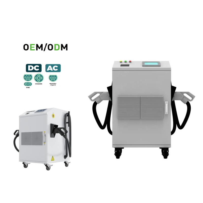 Portable Dual Gun DC EV Charger | 40KW-80KW | Mobile Charging Station