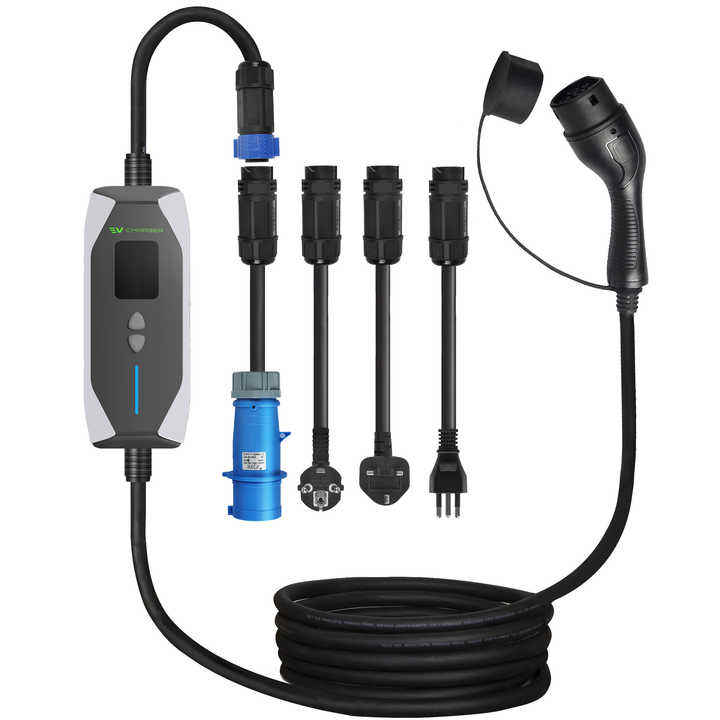 DXB3 Portable EV Charger (CCS2) | 3.5KW (Single-Phase) / 7KW (Three-Phase)