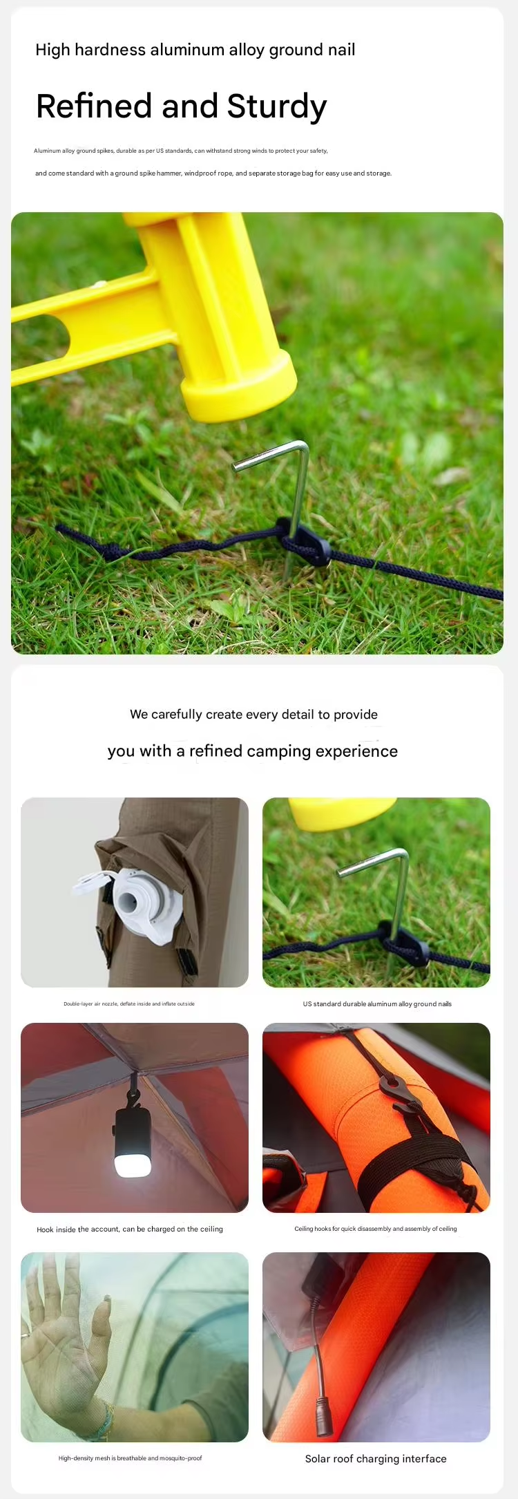 120W Automatic Inflatable Solar Tent